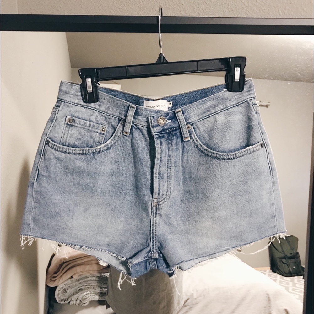 ⚡️ Sincerely Jules Denim Blue Blogger Shorts - Picture 3 of 8